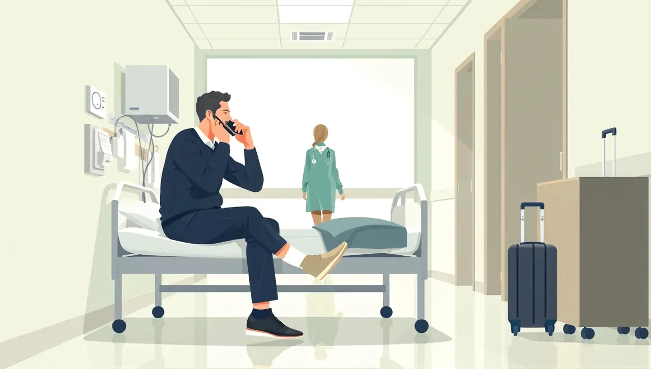 Zubár vyšetruje pacienta s akútnou bolesťou zuba v modernej ambulancii