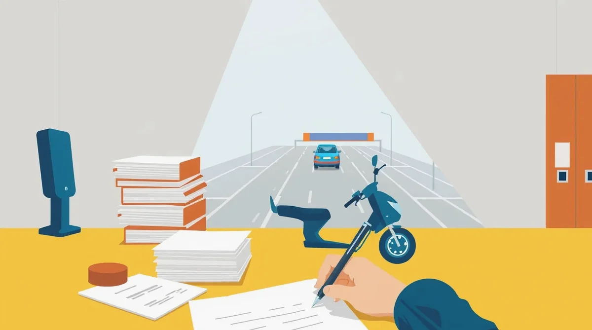 Mechanik kontroluje vyrazené VIN číslo v motorovom priestore vozidla