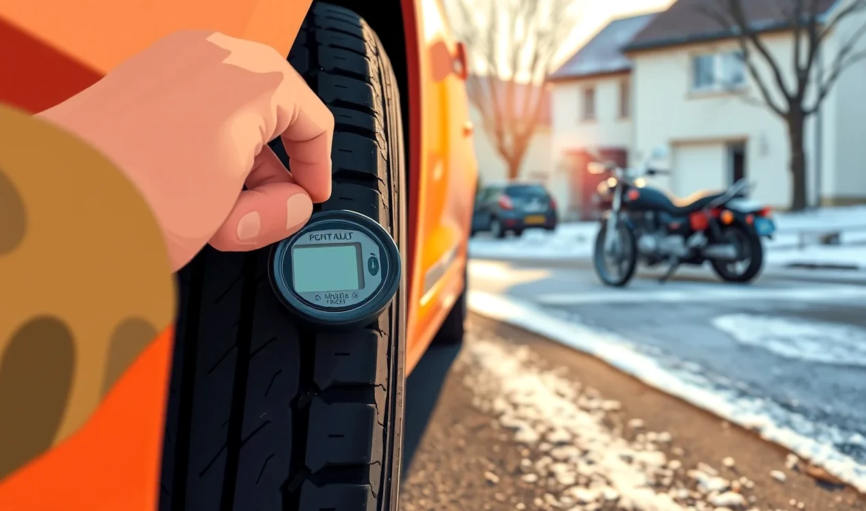 Zasnežené osobné auto pripravené na cestu cez horský priechod v zime