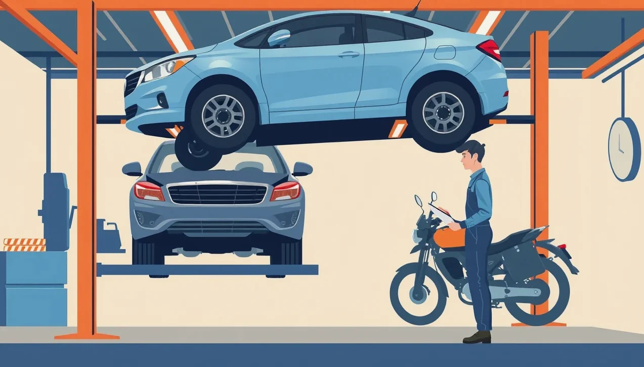 Dlhodobo odstavené auto na súkromnom pozemku s plachtou cez kapotu