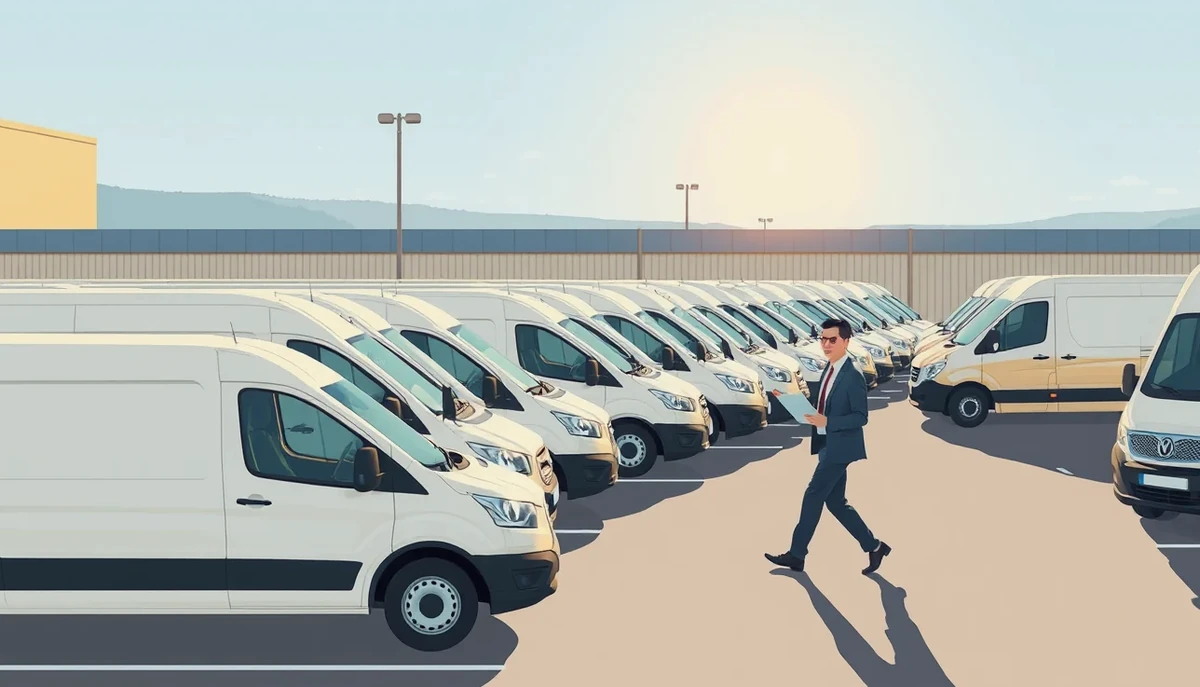 Podnikateľ podpisuje zmluvu na leasing a poistenie nového firemného vozidla