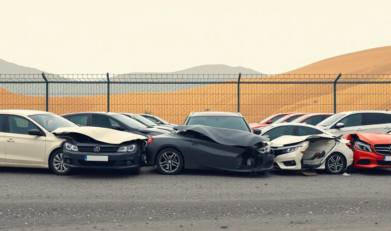 Vodič vypĺňa tlačivo správy o nehode opretý o kapotu poškodeného automobilu