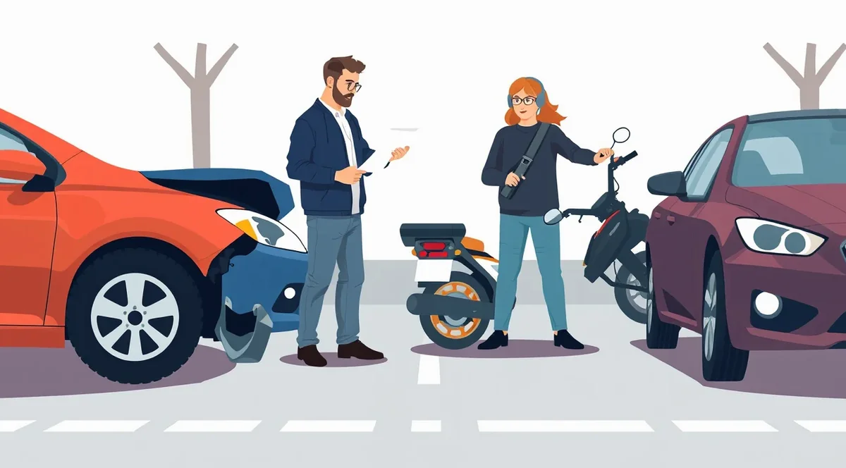 Mladý vodič kontroluje technický preukaz a dokumenty k autu Fiat pri kúpe