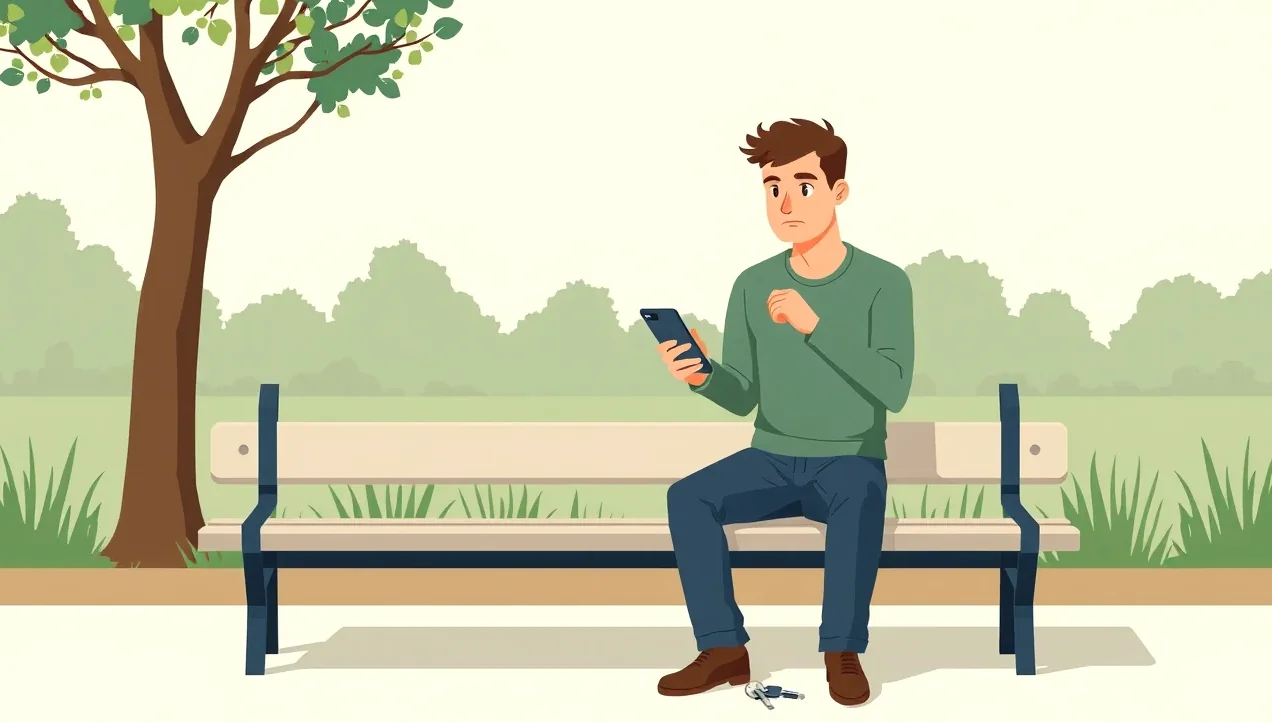 Pohľad na palubnú dosku a smartfón s aplikáciou carsharingu počítajúcou minútovú sadzbu