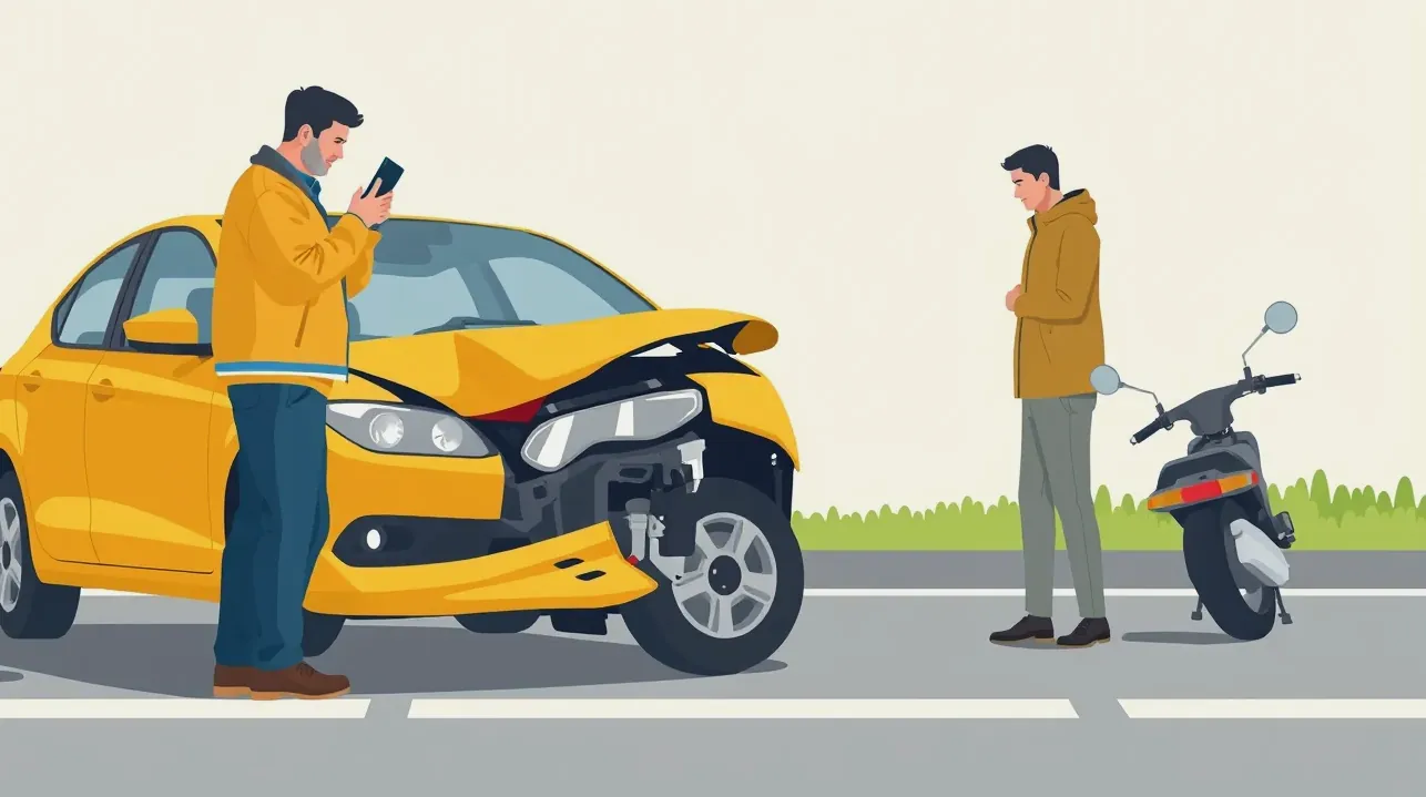 Mechanik kontroluje opotrebovanie podvozka a motora jazdeného automobilu v servise