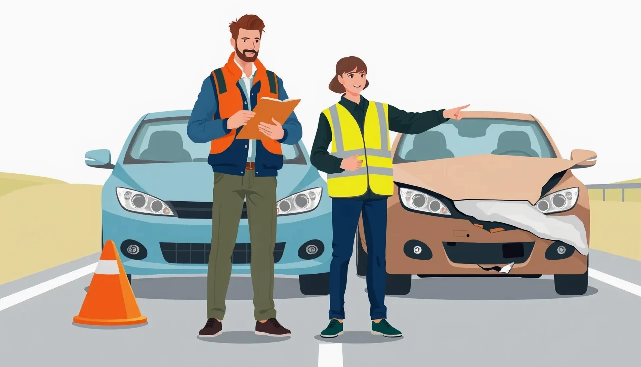 Žlté asistenčné odťahové vozidlo nakladá nepojazdné auto pri diaľnici