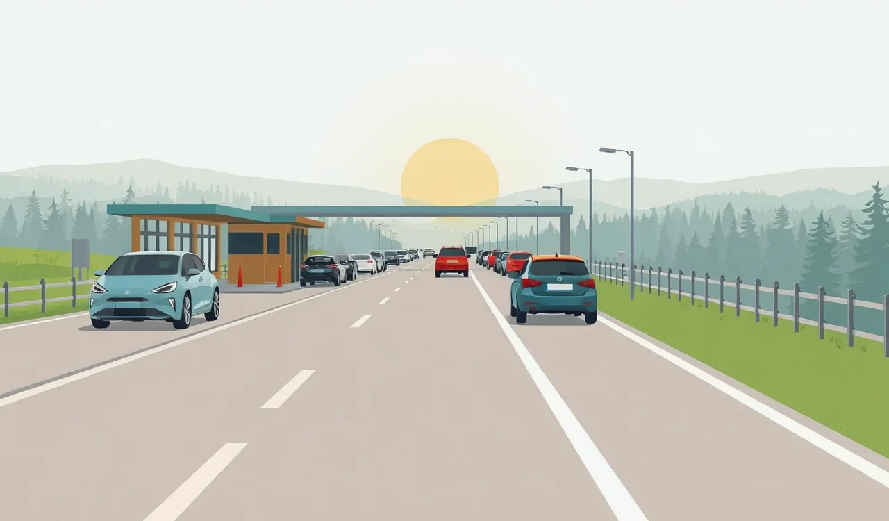 Osobné auto zaparkované na neplatenom odstavnom parkovisku pri stanici