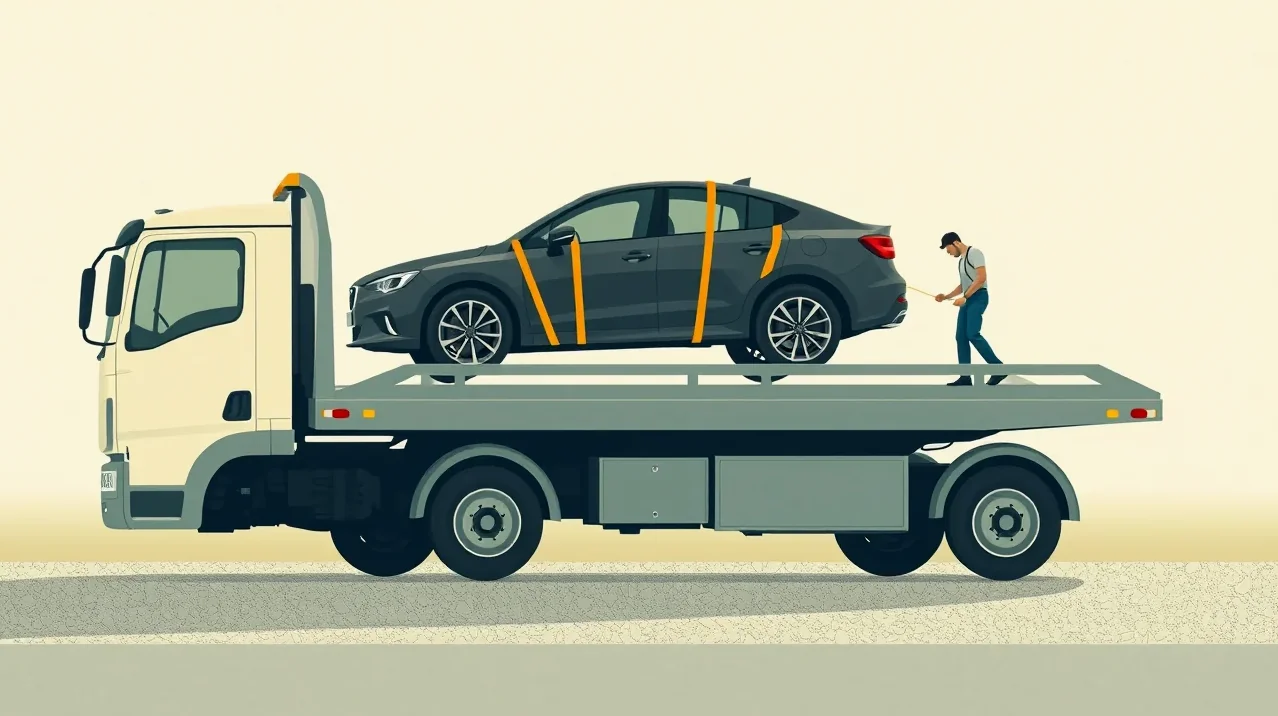 Žlté a červené nemecké prevozné značky položené na kapote osobného automobilu