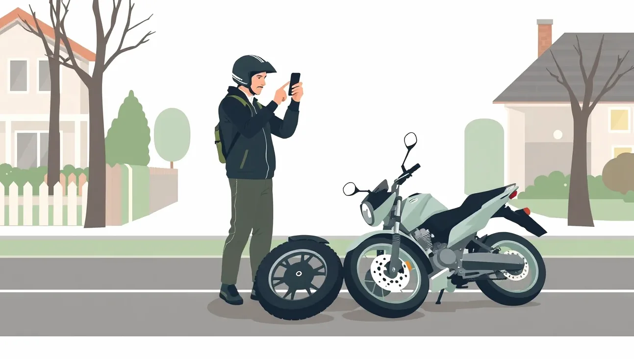 Zaparkovaný moderný mestský skúter s objemom 125 ccm pri obrubníku na ceste