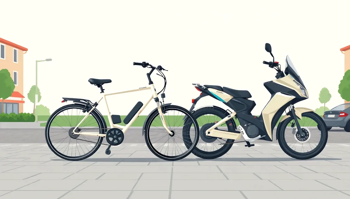 Cyklista s elektrobicyklom na asfaltovom cyklochodníku pri rieke