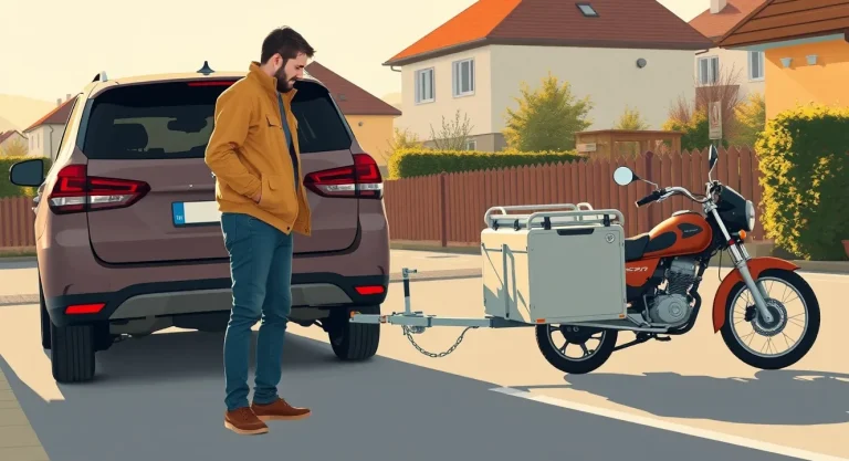 Pripojenie nebrzdeného prívesného vozíka na ťažné zariadenie osobného auta