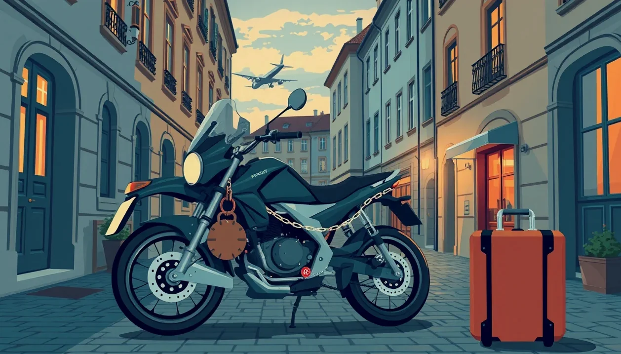 Vodič motocykla predkladá doklady a zelenú kartu pri hraničnej kontrole