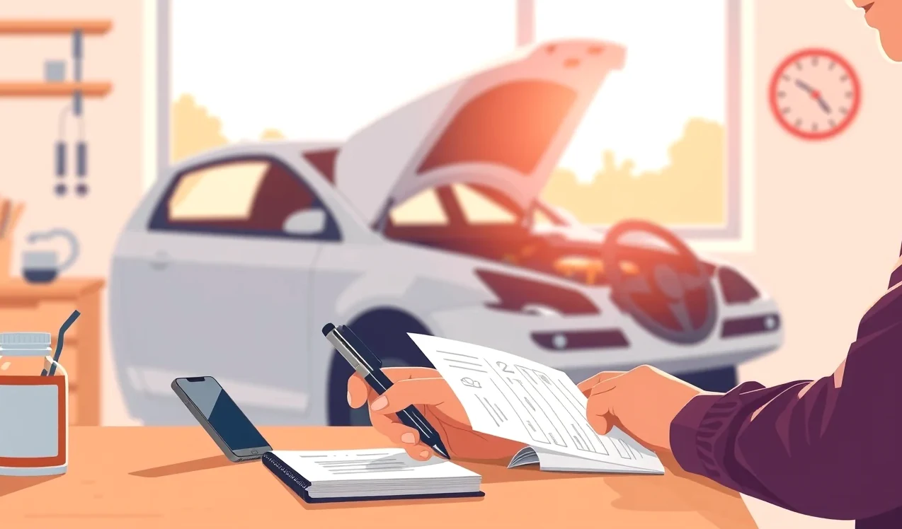 Automechanik v servise kontroluje palivový filter a preplachuje vedenie nádrže