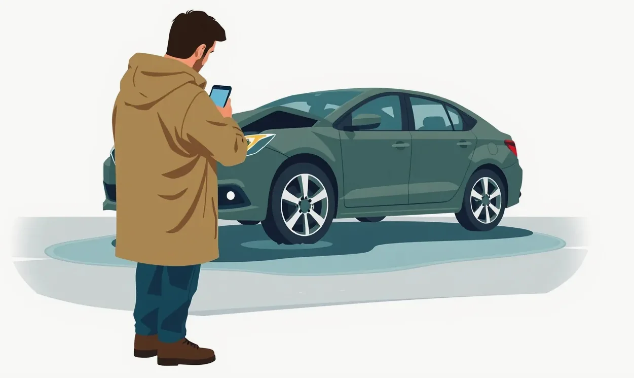 Likvidátor kontroluje poškodený motor a elektroinštaláciu po zatopení vozidla v servise